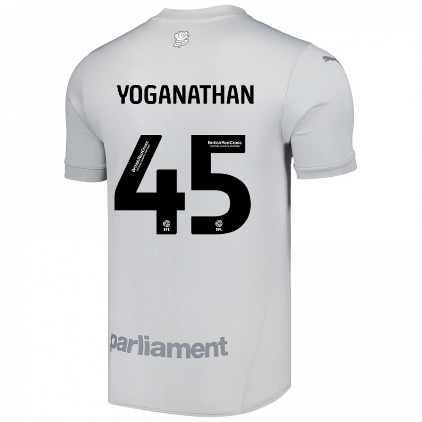 Kinder Vimal Yoganathan #45 Silbergrau Auswärtstrikot Trikot 2024/25 T-Shirt