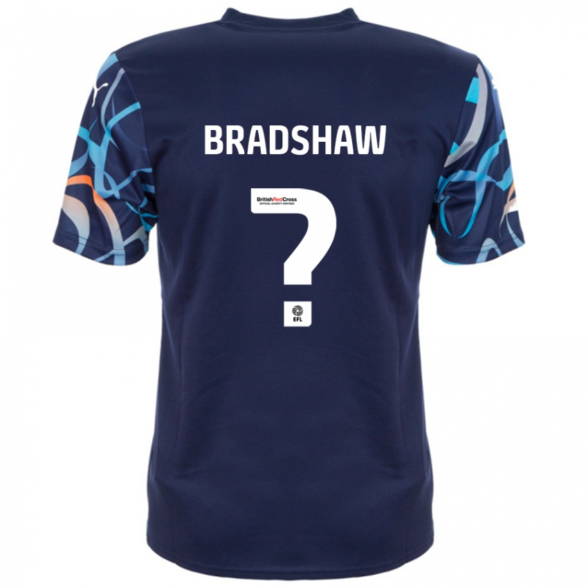 Kinder Ashleigh Bradshaw #0 Marineblau Auswärtstrikot Trikot 2024/25 T-Shirt