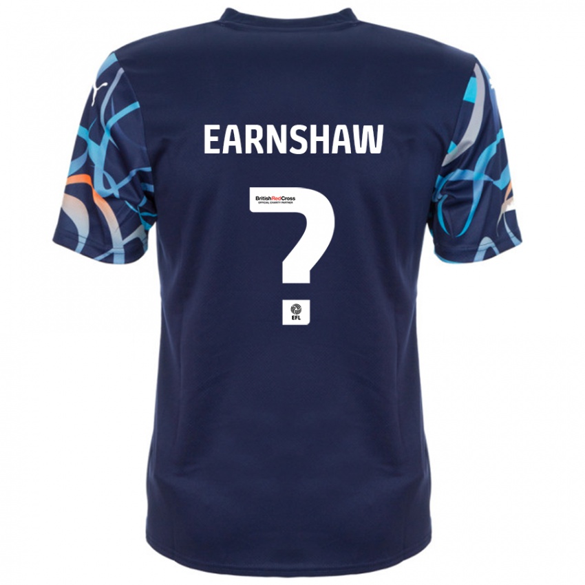 Kinder Alice Earnshaw #0 Marineblau Auswärtstrikot Trikot 2024/25 T-Shirt