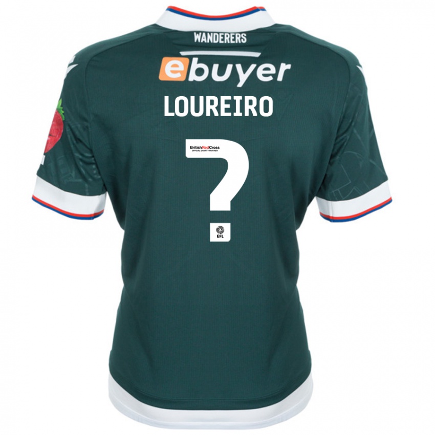 Kinder Giovanni Loureiro #0 Dunkelgrün Auswärtstrikot Trikot 2024/25 T-Shirt