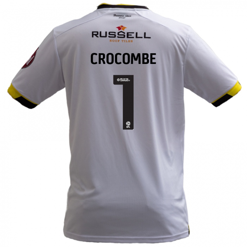 Kinder Max Crocombe #1 Weiß Auswärtstrikot Trikot 2024/25 T-Shirt