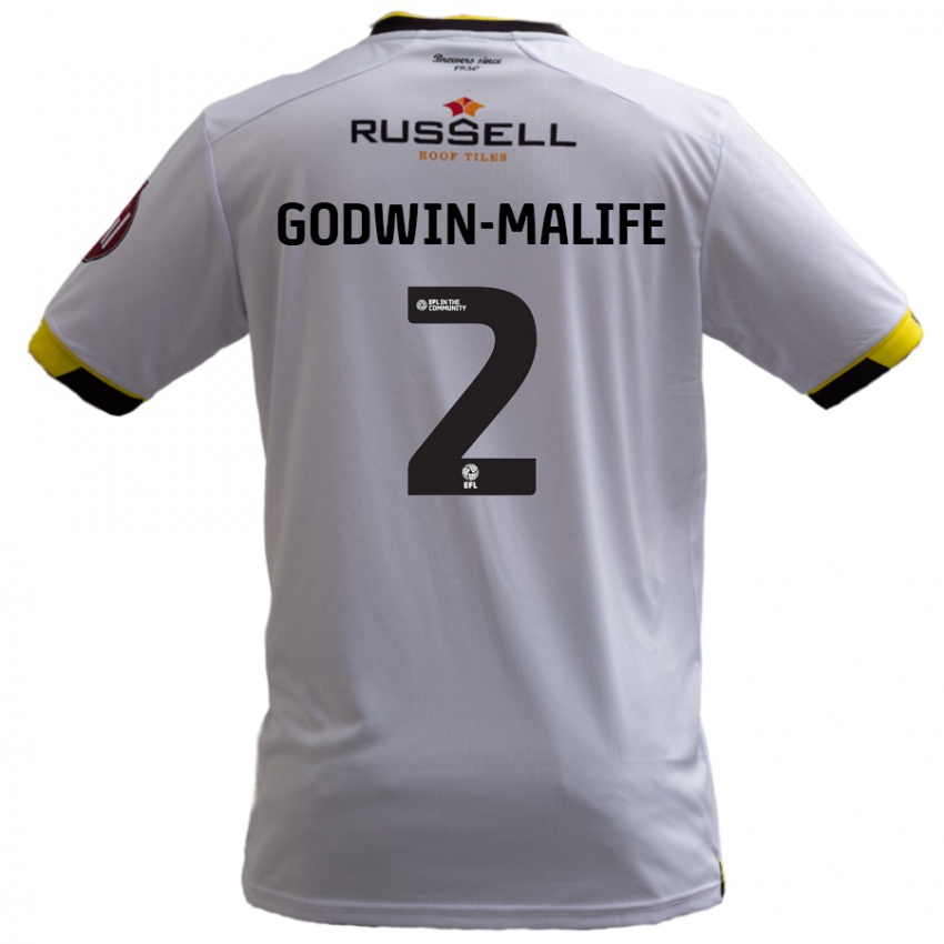 Kinder Udoka Godwin-Malife #2 Weiß Auswärtstrikot Trikot 2024/25 T-Shirt