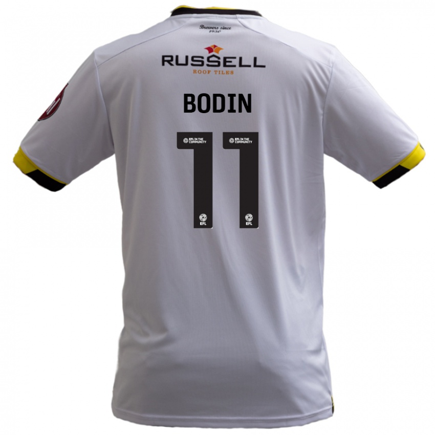 Kinder Billy Bodin #11 Weiß Auswärtstrikot Trikot 2024/25 T-Shirt