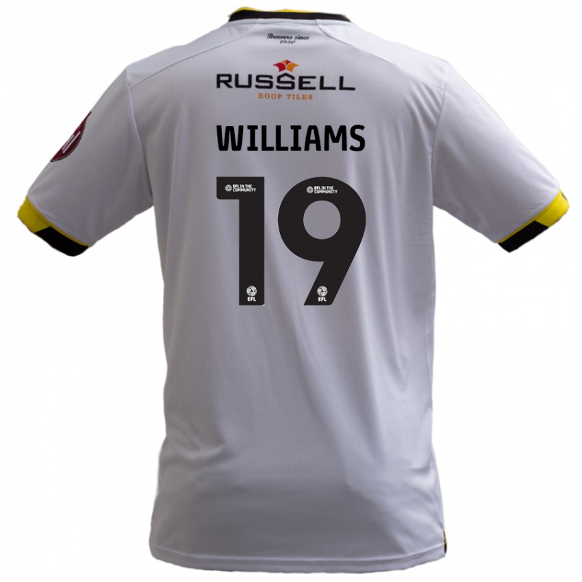 Kinder Dylan Williams #19 Weiß Auswärtstrikot Trikot 2024/25 T-Shirt