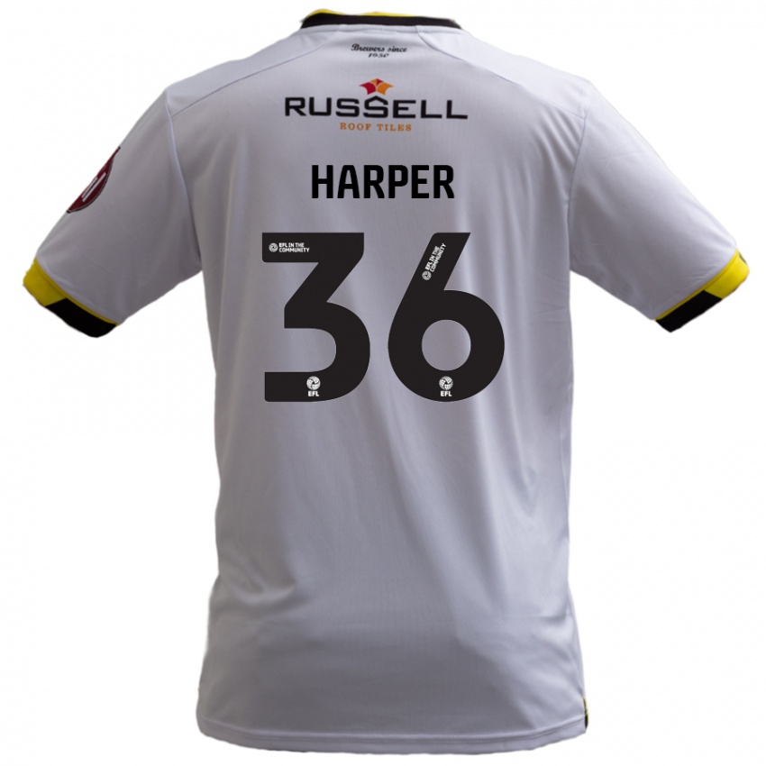 Kinder Rekeem Harper #36 Weiß Auswärtstrikot Trikot 2024/25 T-Shirt