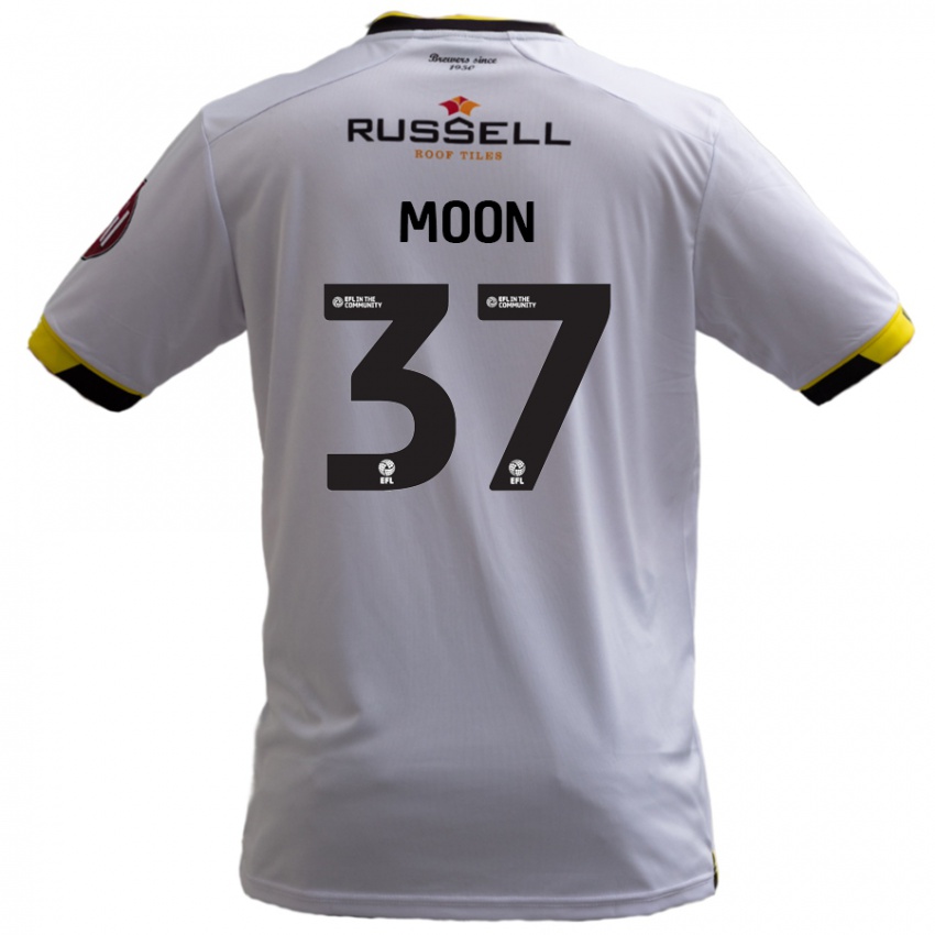 Kinder Jasper Moon #37 Weiß Auswärtstrikot Trikot 2024/25 T-Shirt