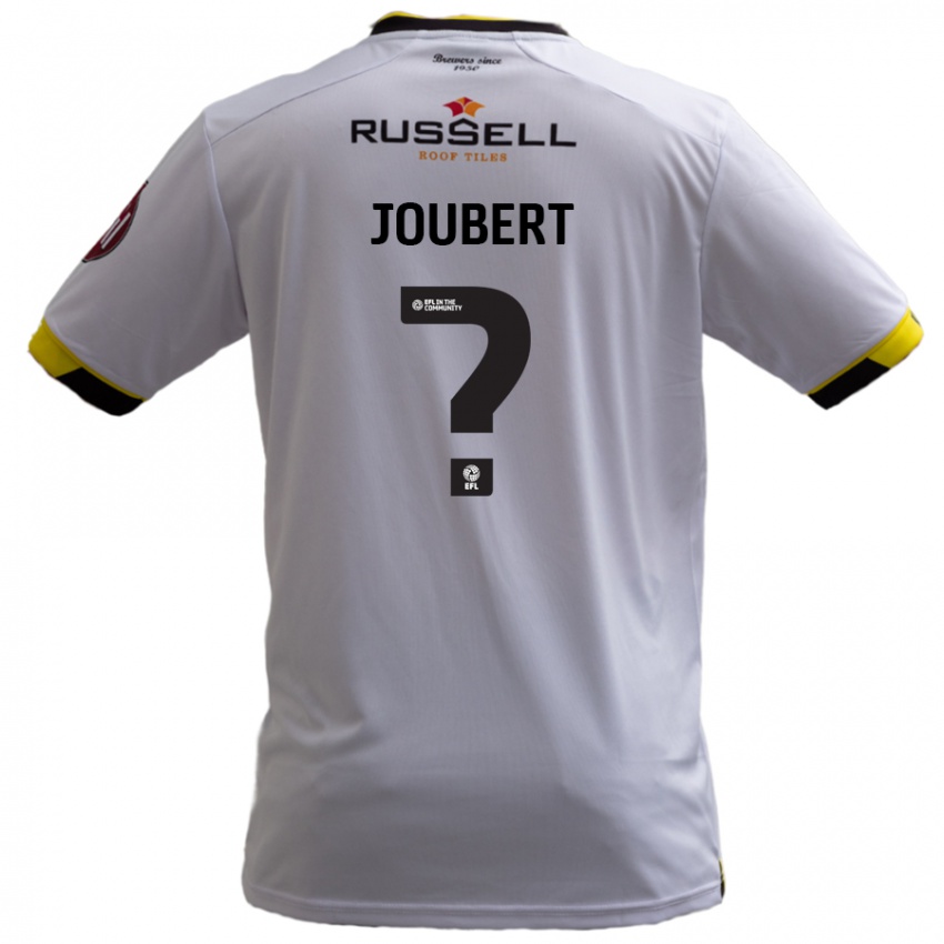 Kinder Lucas Joubert #0 Weiß Auswärtstrikot Trikot 2024/25 T-Shirt