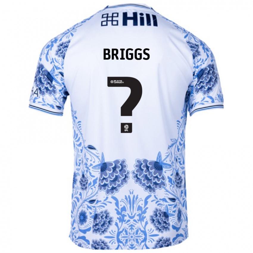 Kinder Jj Briggs #0 Weiß Blau Auswärtstrikot Trikot 2024/25 T-Shirt