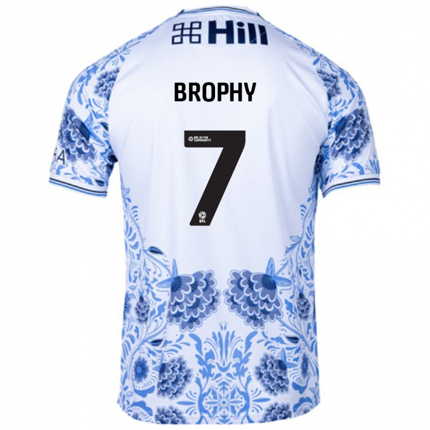 Kinder James Brophy #7 Weiß Blau Auswärtstrikot Trikot 2024/25 T-Shirt