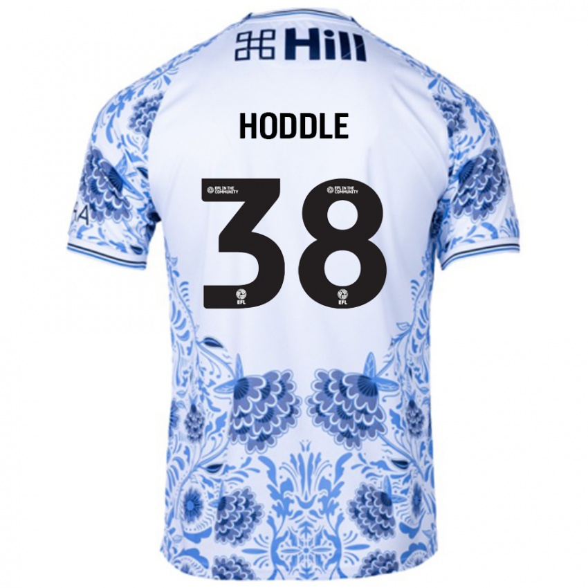 Kinder George Hoddle #38 Weiß Blau Auswärtstrikot Trikot 2024/25 T-Shirt