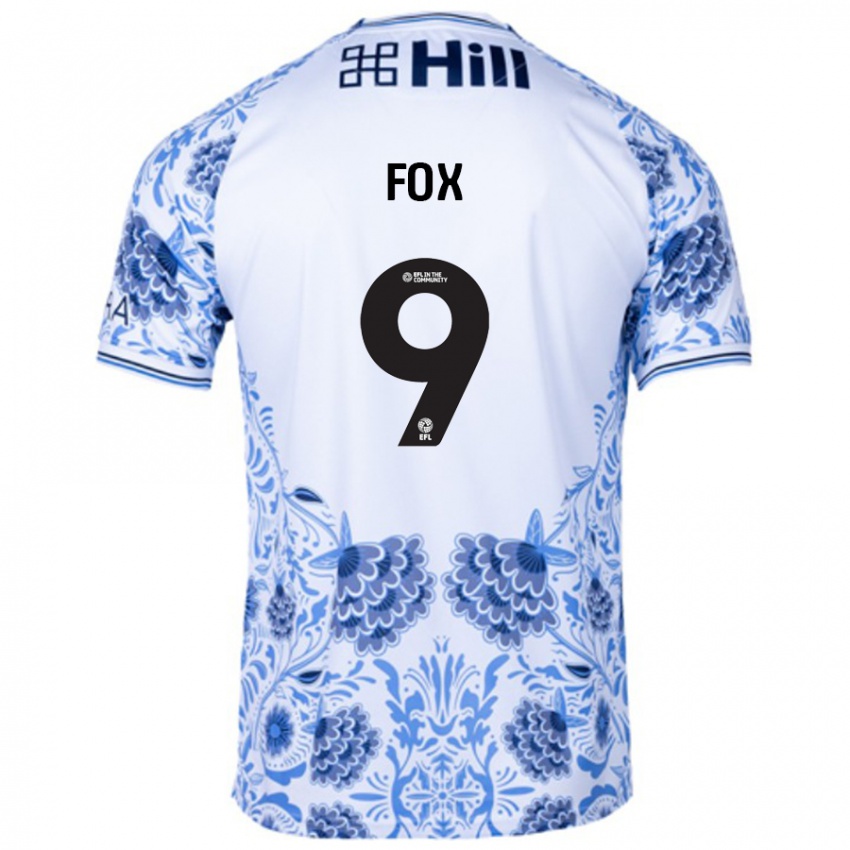 Kinder Ruth Fox #9 Weiß Blau Auswärtstrikot Trikot 2024/25 T-Shirt