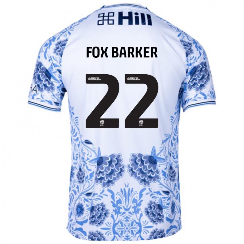 Kinder Mistie Fox-Barker #22 Weiß Blau Auswärtstrikot Trikot 2024/25 T-Shirt