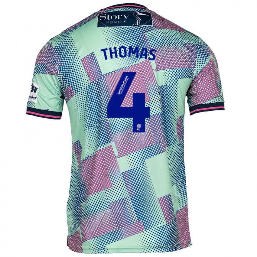 Kinder Terell Thomas #4 Grün Auswärtstrikot Trikot 2024/25 T-Shirt