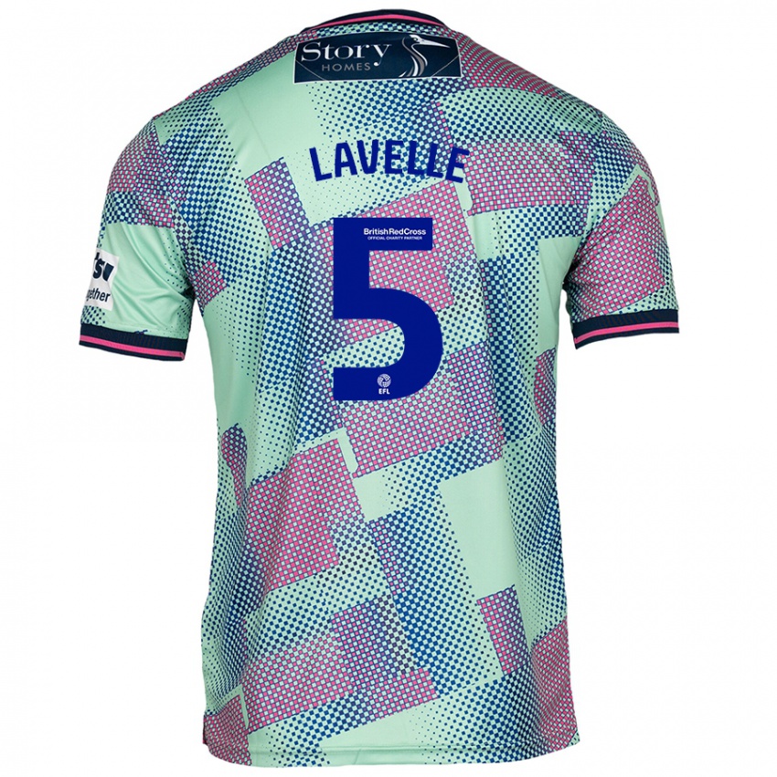 Kinder Sam Lavelle #5 Grün Auswärtstrikot Trikot 2024/25 T-Shirt