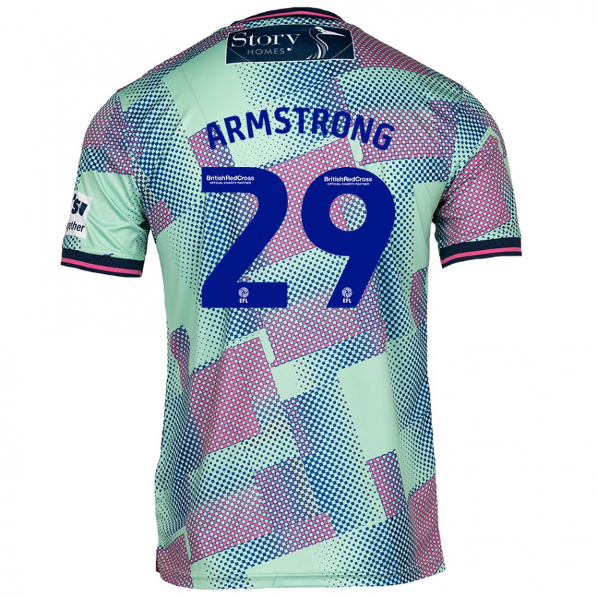 Kinder Luke Armstrong #29 Grün Auswärtstrikot Trikot 2024/25 T-Shirt