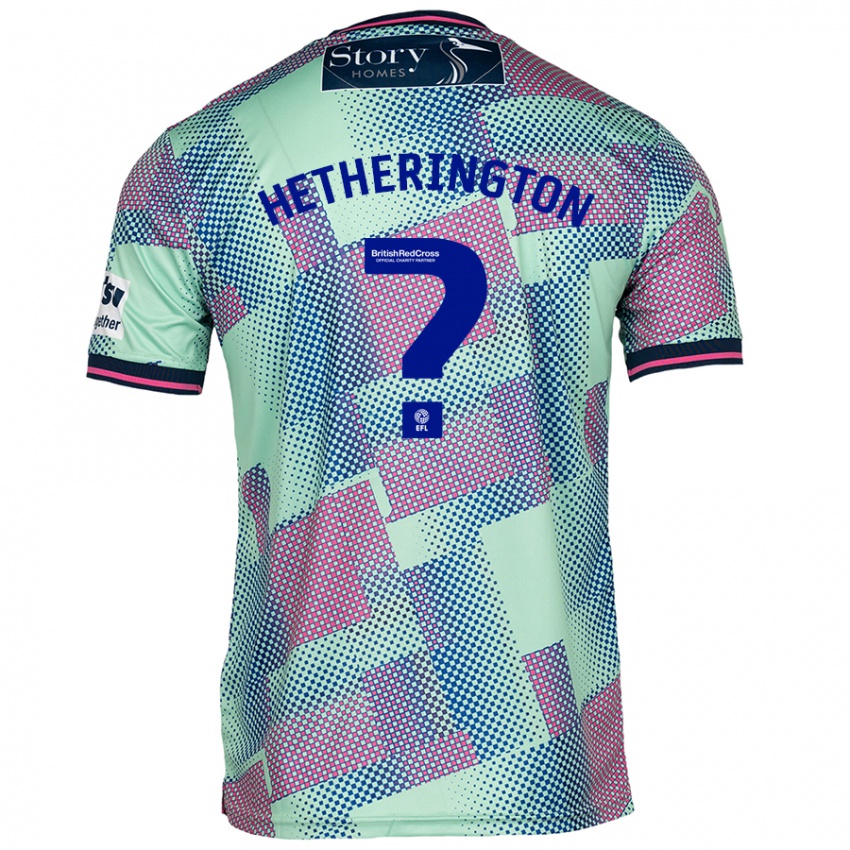 Kinder Sam Hetherington #0 Grün Auswärtstrikot Trikot 2024/25 T-Shirt