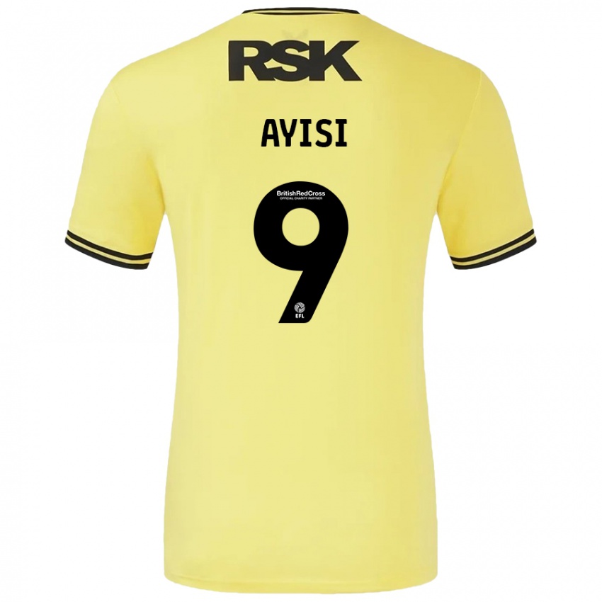 Kinder Freda Ayisi #9 Gelb Schwarz Auswärtstrikot Trikot 2024/25 T-Shirt