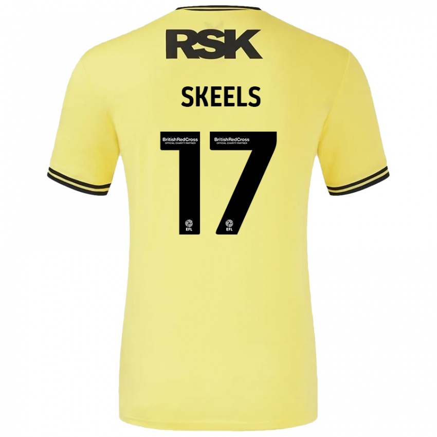 Kinder Kiera Skeels #17 Gelb Schwarz Auswärtstrikot Trikot 2024/25 T-Shirt