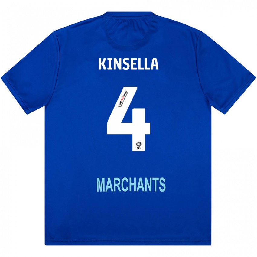 Kinder Liam Kinsella #4 Grün Auswärtstrikot Trikot 2024/25 T-Shirt