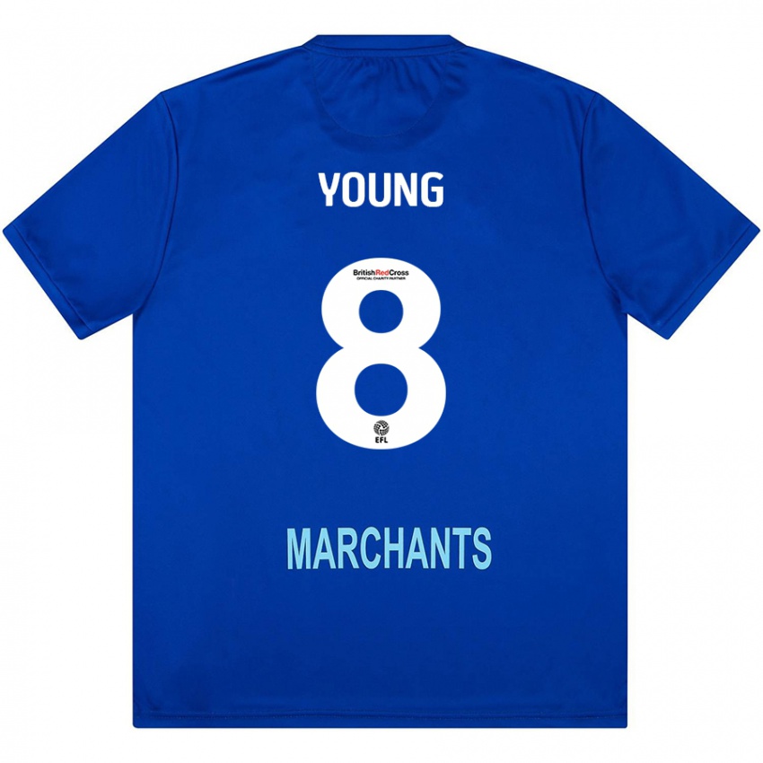 Kinder Luke Young #8 Grün Auswärtstrikot Trikot 2024/25 T-Shirt