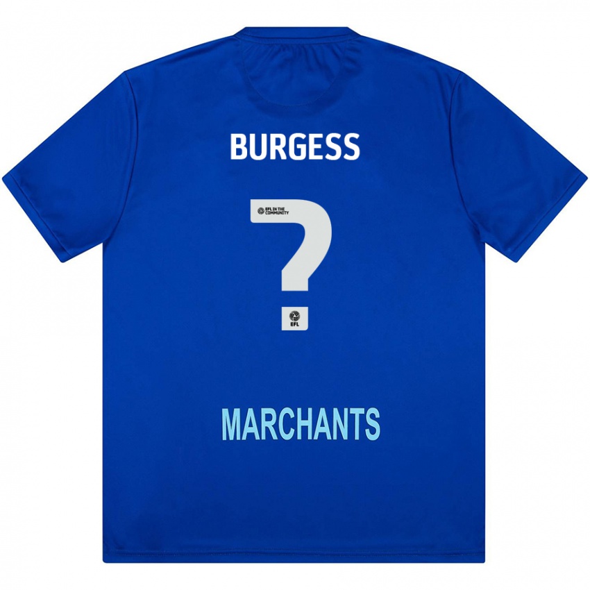 Kinder Bradley Burgess #0 Grün Auswärtstrikot Trikot 2024/25 T-Shirt