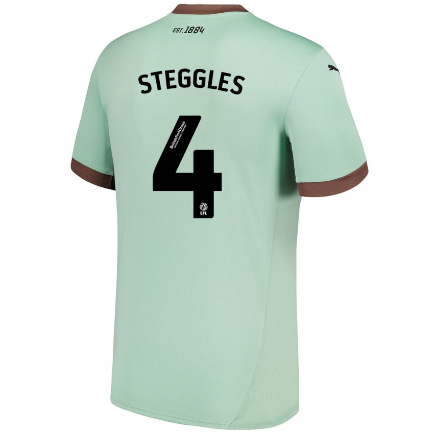 Kinder Charlotte Steggles #4 Blassgrün Auswärtstrikot Trikot 2024/25 T-Shirt