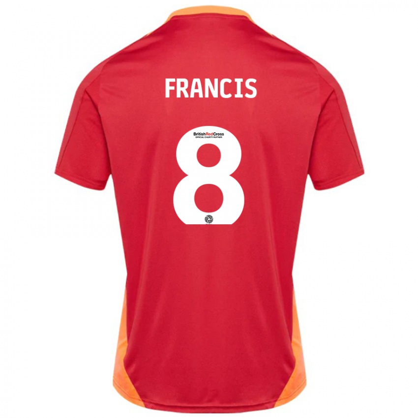 Kinder Ed Francis #8 Blau Cremeweiß Auswärtstrikot Trikot 2024/25 T-Shirt