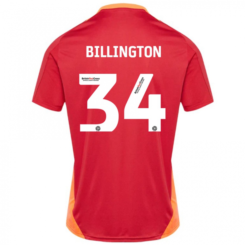 Kinder Gabe Billington #34 Blau Cremeweiß Auswärtstrikot Trikot 2024/25 T-Shirt