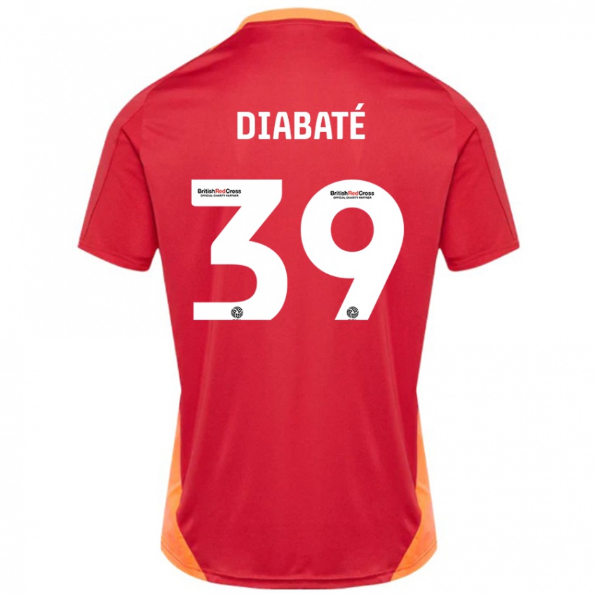 Kinder Cheick Diabaté #39 Blau Cremeweiß Auswärtstrikot Trikot 2024/25 T-Shirt