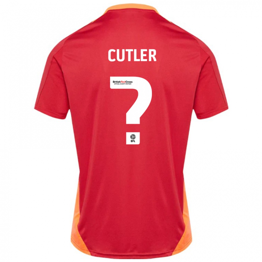 Kinder Theo Cutler #0 Blau Cremeweiß Auswärtstrikot Trikot 2024/25 T-Shirt