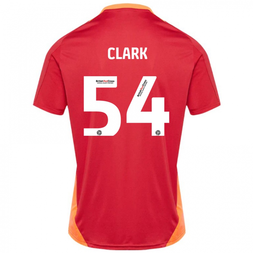 Kinder Max Clark #54 Blau Cremeweiß Auswärtstrikot Trikot 2024/25 T-Shirt