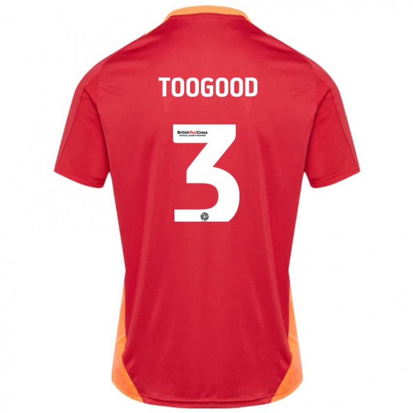 Kinder Emily Toogood #3 Blau Cremeweiß Auswärtstrikot Trikot 2024/25 T-Shirt