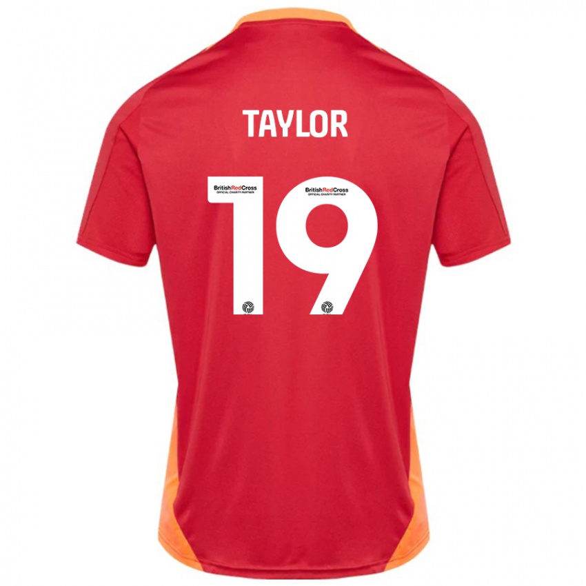 Kinder Mollie Taylor #19 Blau Cremeweiß Auswärtstrikot Trikot 2024/25 T-Shirt