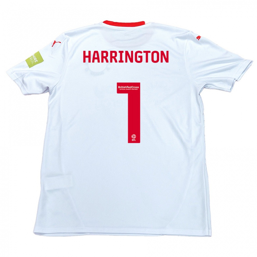 Kinder David Harrington #1 Weiß Auswärtstrikot Trikot 2024/25 T-Shirt