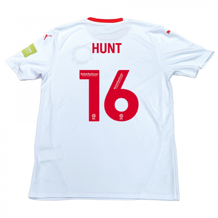 Kinder Mackenzie Hunt #16 Weiß Auswärtstrikot Trikot 2024/25 T-Shirt