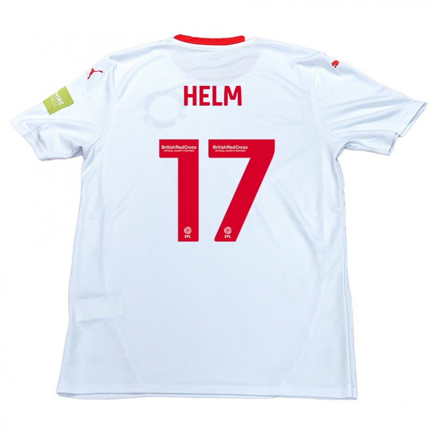 Kinder Mark Helm #17 Weiß Auswärtstrikot Trikot 2024/25 T-Shirt