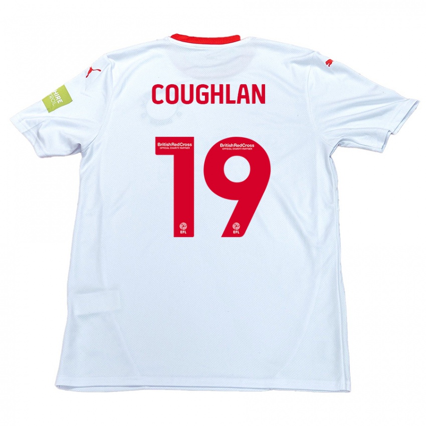 Kinder Ronan Coughlan #19 Weiß Auswärtstrikot Trikot 2024/25 T-Shirt