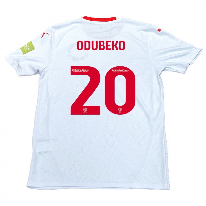 Kinder Mipo Odubeko #20 Weiß Auswärtstrikot Trikot 2024/25 T-Shirt