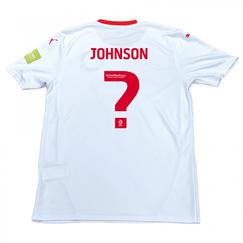 Kinder Will Johnson #0 Weiß Auswärtstrikot Trikot 2024/25 T-Shirt