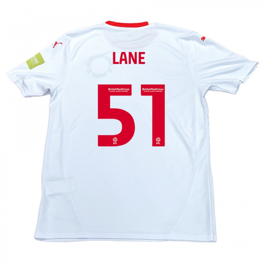 Kinder Mikey Lane #51 Weiß Auswärtstrikot Trikot 2024/25 T-Shirt