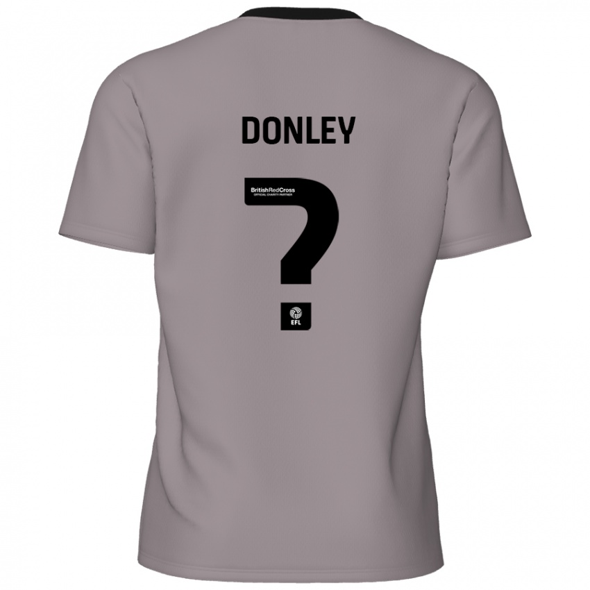 Kinder Jamie Donley #0 Grau Auswärtstrikot Trikot 2024/25 T-Shirt