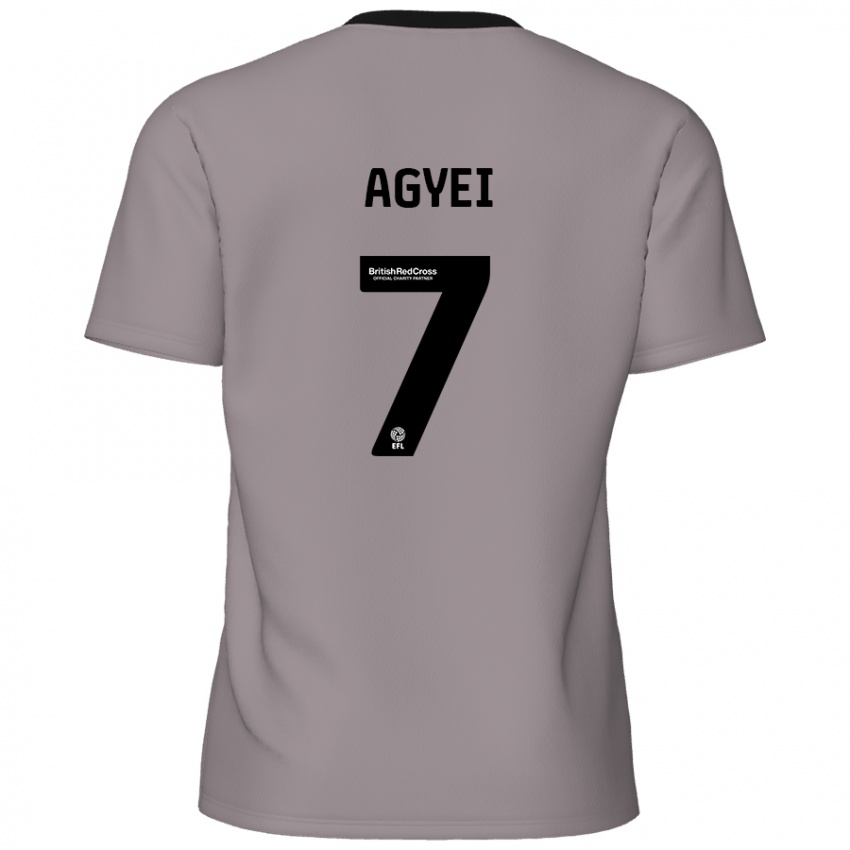 Kinder Dan Agyei #7 Grau Auswärtstrikot Trikot 2024/25 T-Shirt