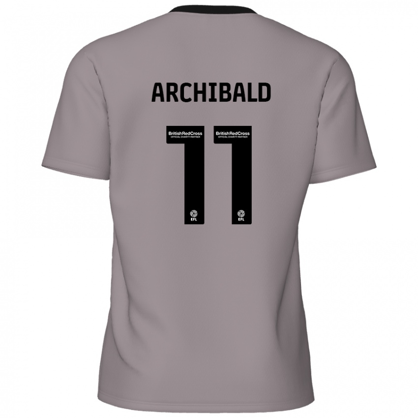 Kinder Theo Archibald #11 Grau Auswärtstrikot Trikot 2024/25 T-Shirt