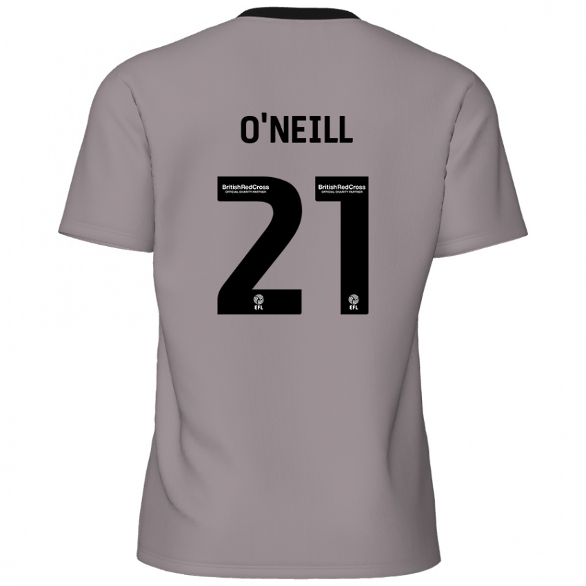 Kinder Ollie O'neill #21 Grau Auswärtstrikot Trikot 2024/25 T-Shirt