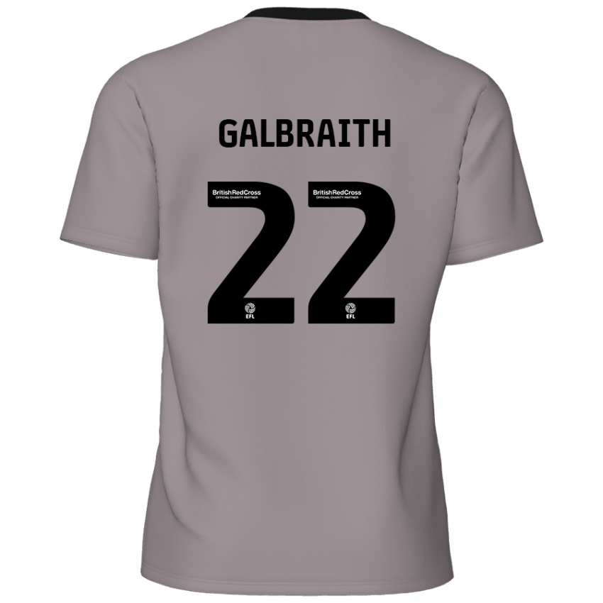 Kinder Ethan Galbraith #22 Grau Auswärtstrikot Trikot 2024/25 T-Shirt