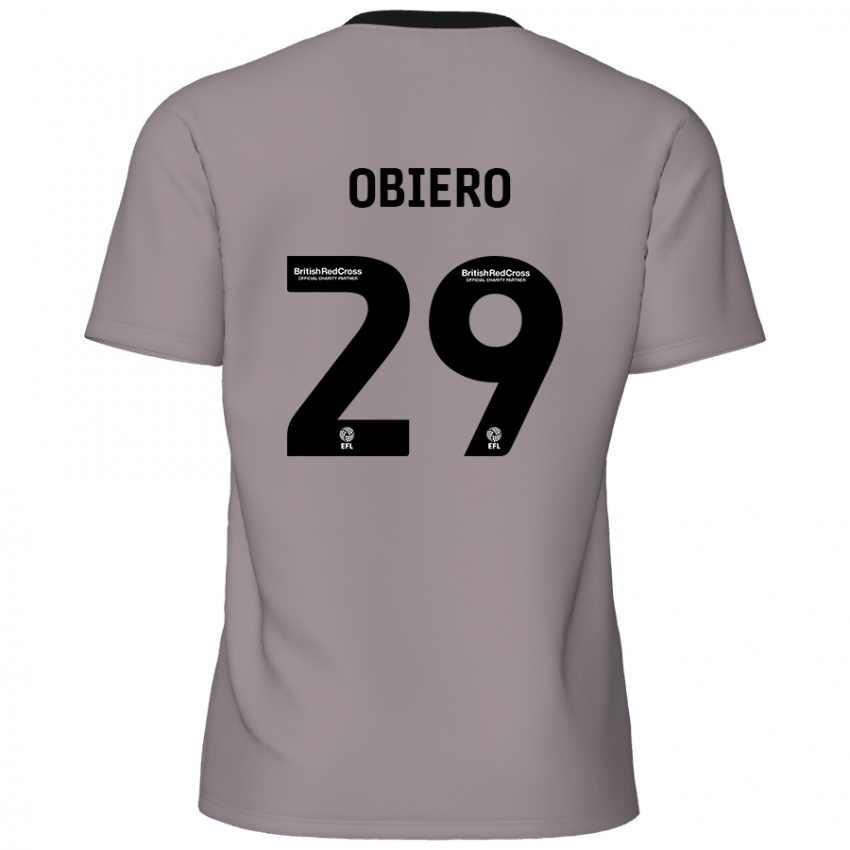 Kinder Zech Obiero #29 Grau Auswärtstrikot Trikot 2024/25 T-Shirt