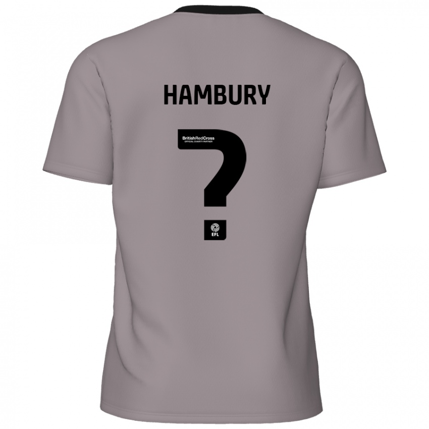 Kinder Zack Hambury #0 Grau Auswärtstrikot Trikot 2024/25 T-Shirt