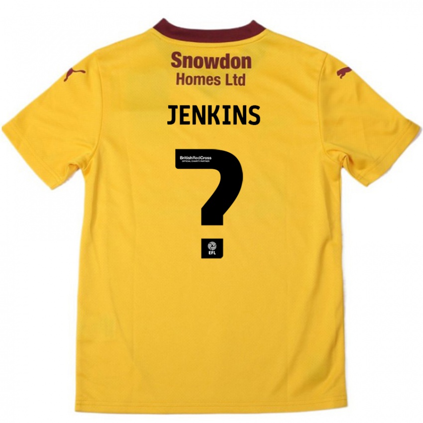 Kinder Leo Jenkins #0 Orange Burgunderrot Auswärtstrikot Trikot 2024/25 T-Shirt