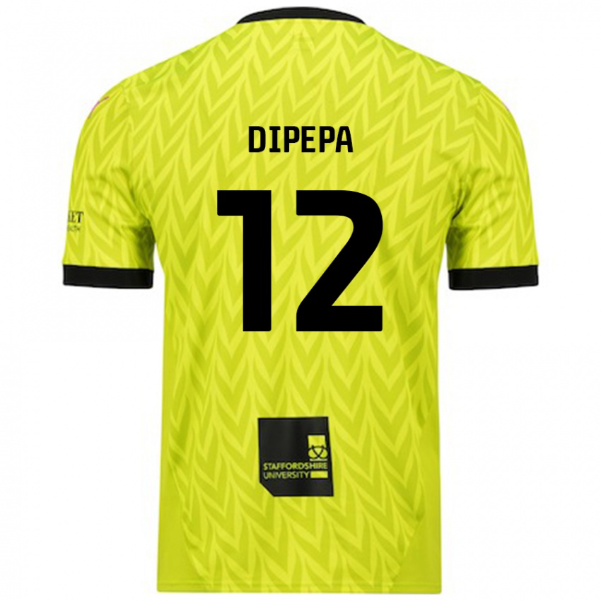 Kinder Baylee Dipepa #12 Fluoreszierend Grün Auswärtstrikot Trikot 2024/25 T-Shirt