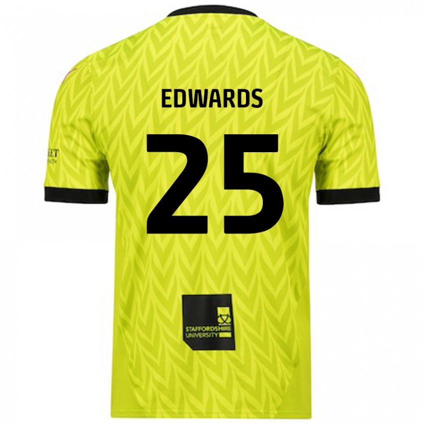 Kinder Diamond Edwards #25 Fluoreszierend Grün Auswärtstrikot Trikot 2024/25 T-Shirt